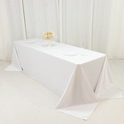 90" x 156" Fire Retardant Scuba Polyester Rectangle Tablecloth