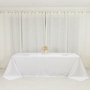 90" x 156" Fire Retardant Scuba Polyester Rectangle Tablecloth