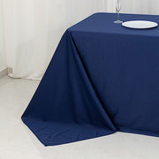 90" x 156" Fire Retardant Scuba Polyester Rectangle Tablecloth