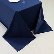 90" x 156" Fire Retardant Scuba Polyester Rectangle Tablecloth