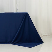 90" x 156" Fire Retardant Scuba Polyester Rectangle Tablecloth