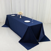 90" x 156" Fire Retardant Scuba Polyester Rectangle Tablecloth
