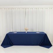 90" x 156" Fire Retardant Scuba Polyester Rectangle Tablecloth