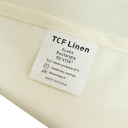 90" x 156" Fire Retardant Scuba Polyester Rectangle Tablecloth