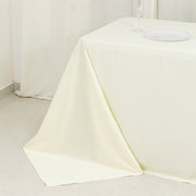 90" x 156" Fire Retardant Scuba Polyester Rectangle Tablecloth