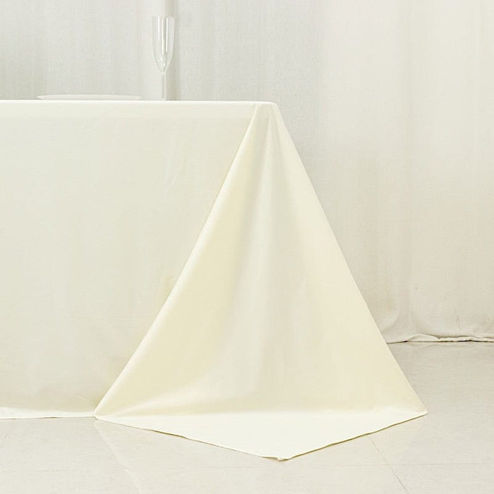 90" x 156" Fire Retardant Scuba Polyester Rectangle Tablecloth