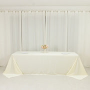 90" x 156" Fire Retardant Scuba Polyester Rectangle Tablecloth