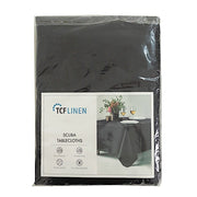 90" x 156" Fire Retardant Scuba Polyester Rectangle Tablecloth