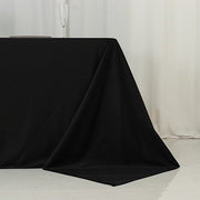 90" x 156" Fire Retardant Scuba Polyester Rectangle Tablecloth