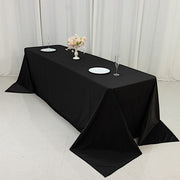 90" x 156" Fire Retardant Scuba Polyester Rectangle Tablecloth