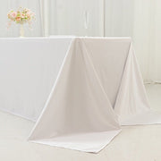 90" x 156" Fire Retardant Scuba Polyester Rectangle Tablecloth
