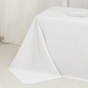 90" x 156" Fire Retardant Scuba Polyester Rectangle Tablecloth