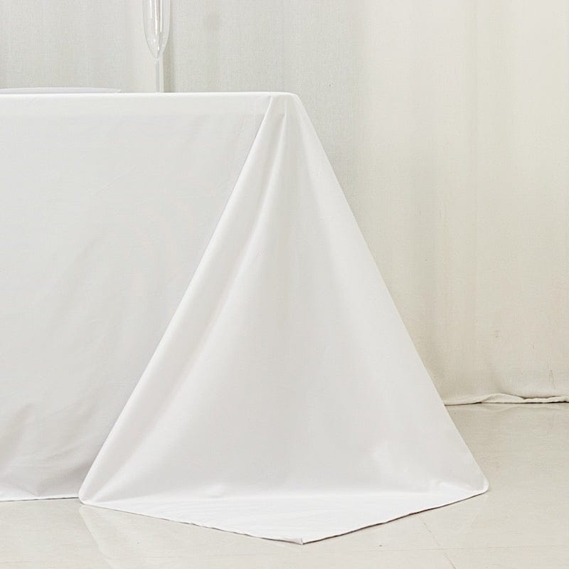 90" x 156" Fire Retardant Scuba Polyester Rectangle Tablecloth