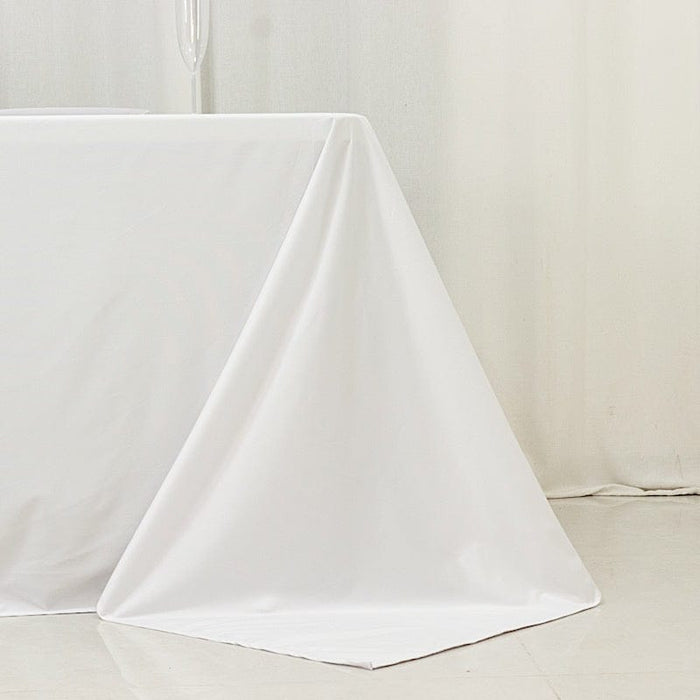 90" x 156" Fire Retardant Scuba Polyester Rectangle Tablecloth