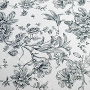 90" x 156" French Toile Pattern Polyester Rectangular Tablecloth - White