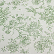 90" x 156" French Toile Pattern Polyester Rectangular Tablecloth - White