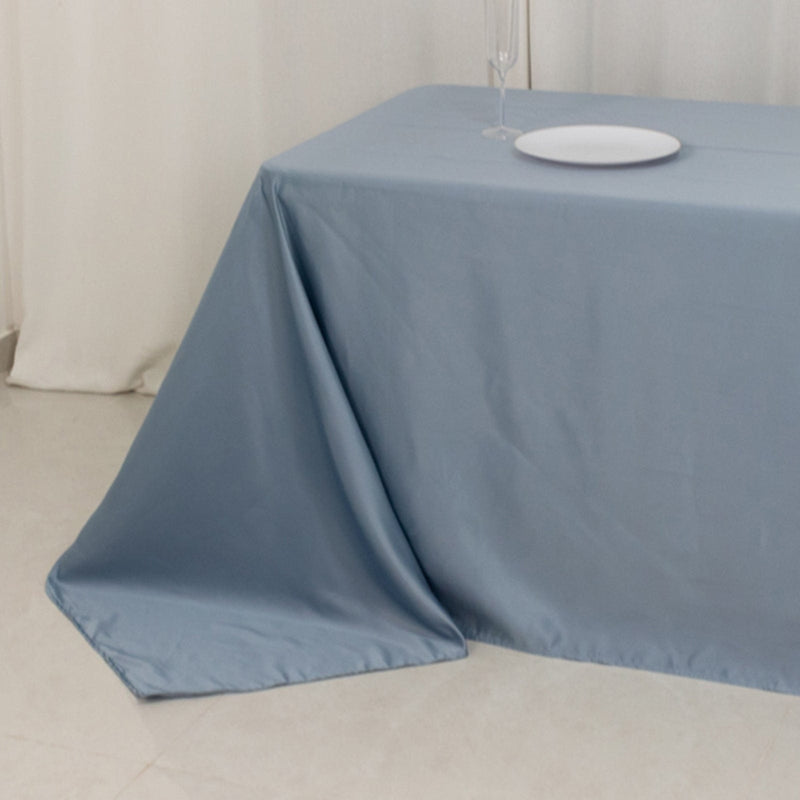 90" x 156" Lamour Satin Rectangular Tablecloth