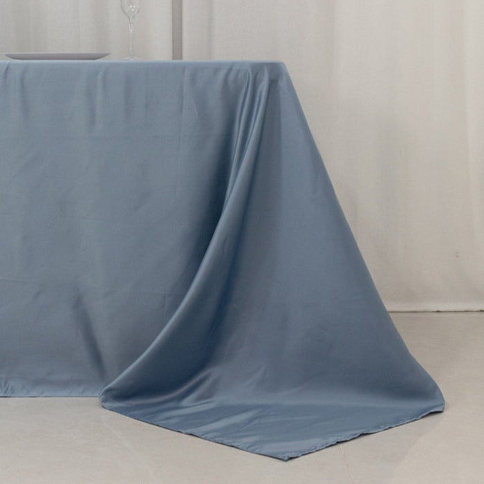 90" x 156" Lamour Satin Rectangular Tablecloth
