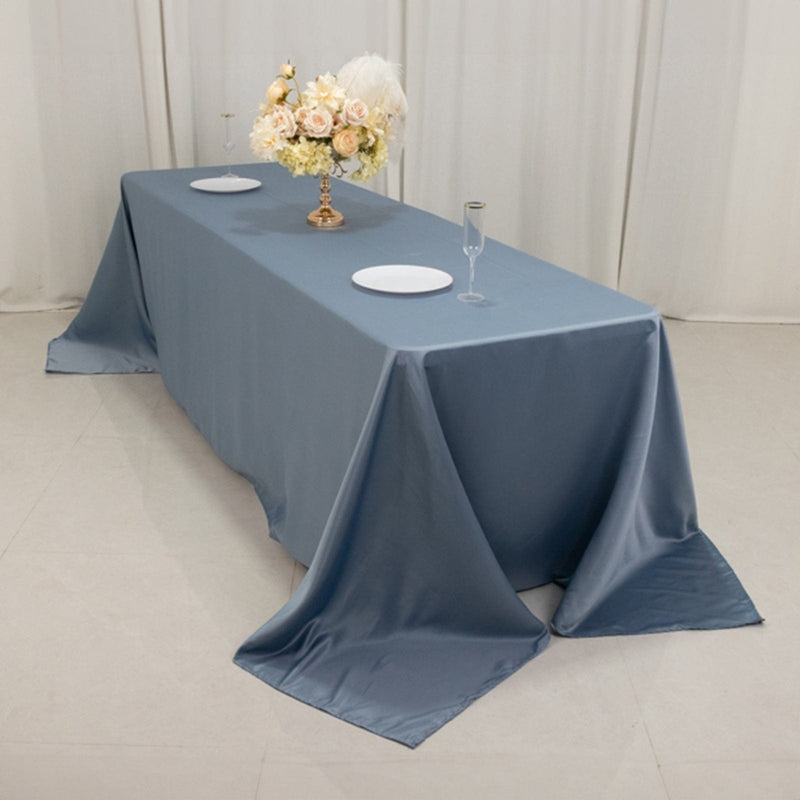 90" x 156" Lamour Satin Rectangular Tablecloth