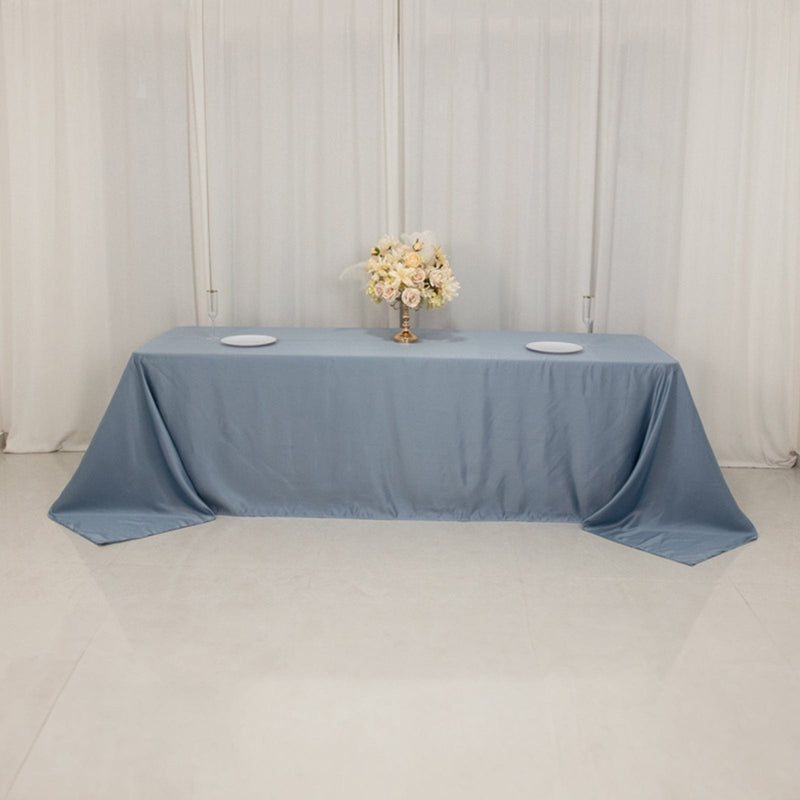 90" x 156" Lamour Satin Rectangular Tablecloth