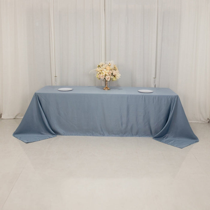 90" x 156" Lamour Satin Rectangular Tablecloth