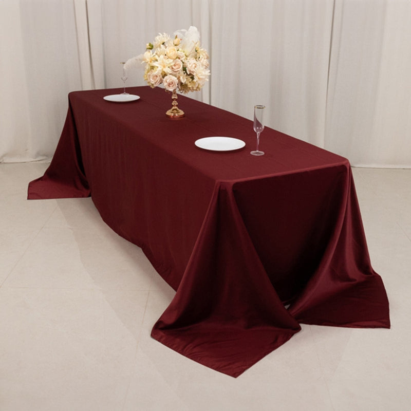 90" x 156" Lamour Satin Rectangular Tablecloth