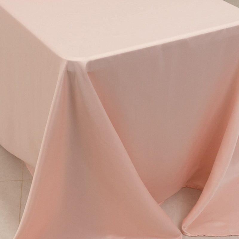 90" x 156" Lamour Satin Rectangular Tablecloth