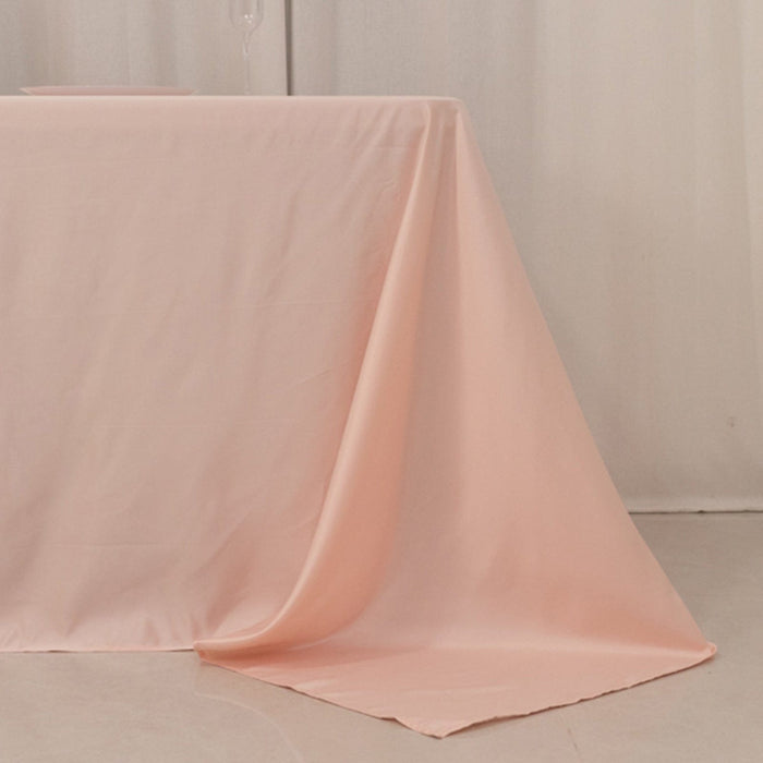 90" x 156" Lamour Satin Rectangular Tablecloth