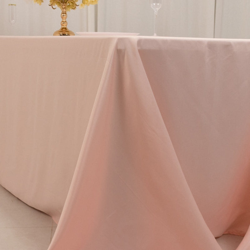 90" x 156" Lamour Satin Rectangular Tablecloth