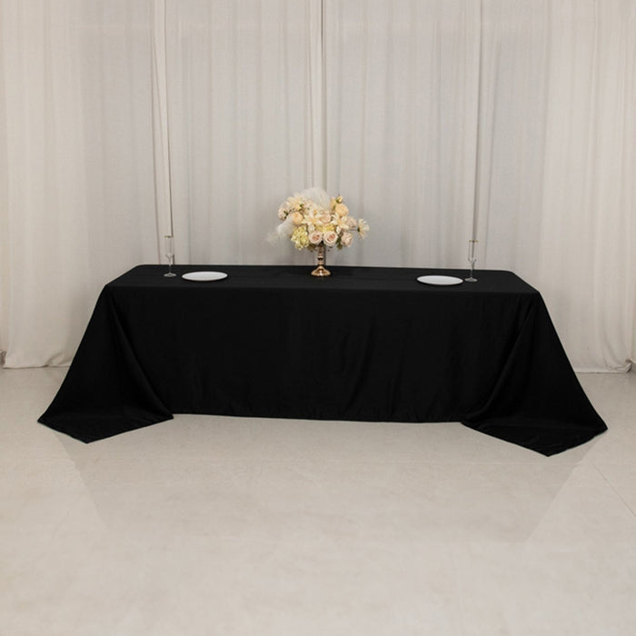 90" x 156" Lamour Satin Rectangular Tablecloth