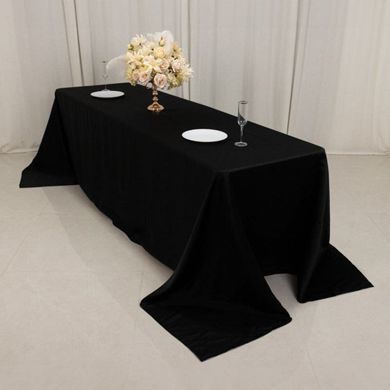 90" x 156" Lamour Satin Rectangular Tablecloth