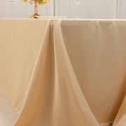 90" x 156" Lamour Satin Rectangular Tablecloth