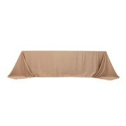 90" x 156" Lamour Satin Rectangular Tablecloth TAB_LAMR_90156_NUDE