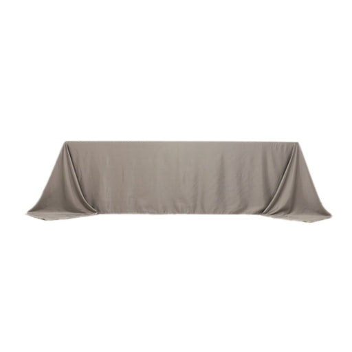 90" x 156" Lamour Satin Rectangular Tablecloth TAB_LAMR_90156_SILV