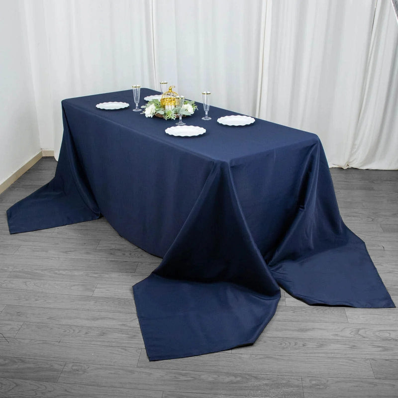 90" x 156" Premium Polyester Rectangular Tablecloth