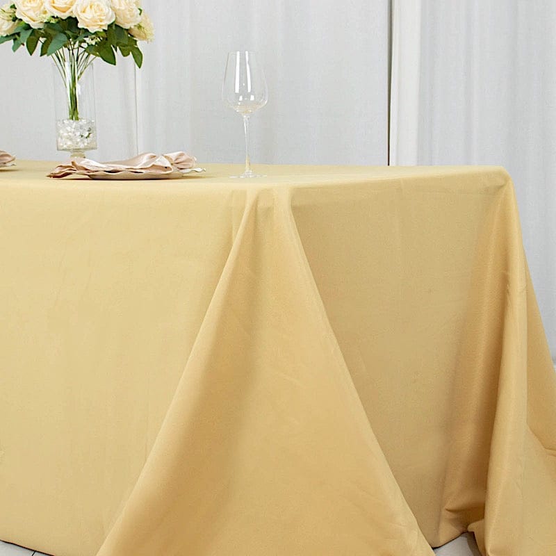 90" x 156" Premium Polyester Rectangular Tablecloth