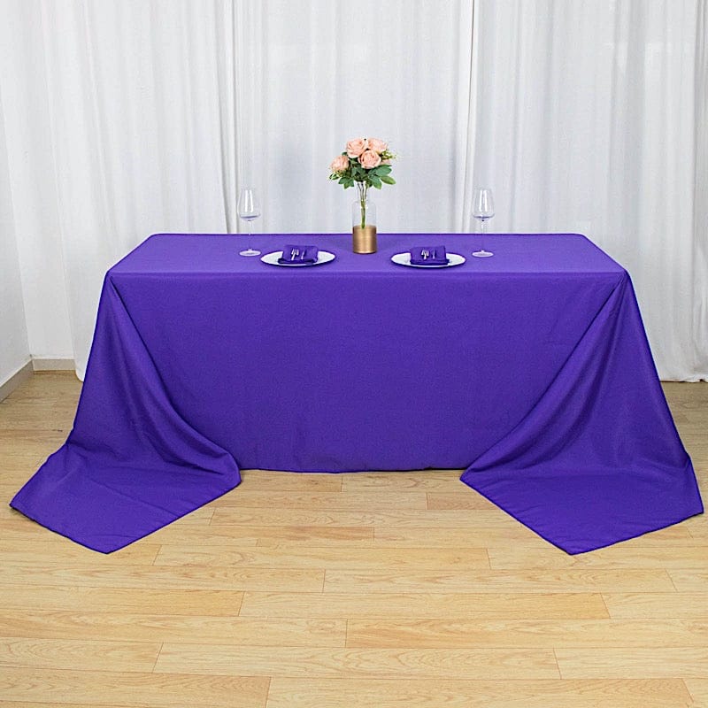 90" x 156" Premium Polyester Rectangular Tablecloth