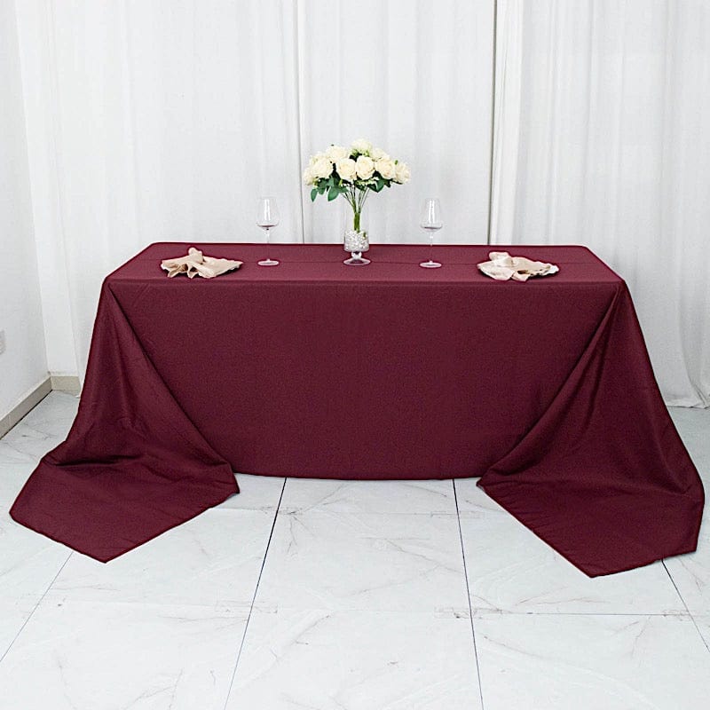 90" x 156" Premium Polyester Rectangular Tablecloth