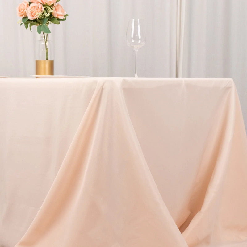 90" x 156" Premium Polyester Rectangular Tablecloth