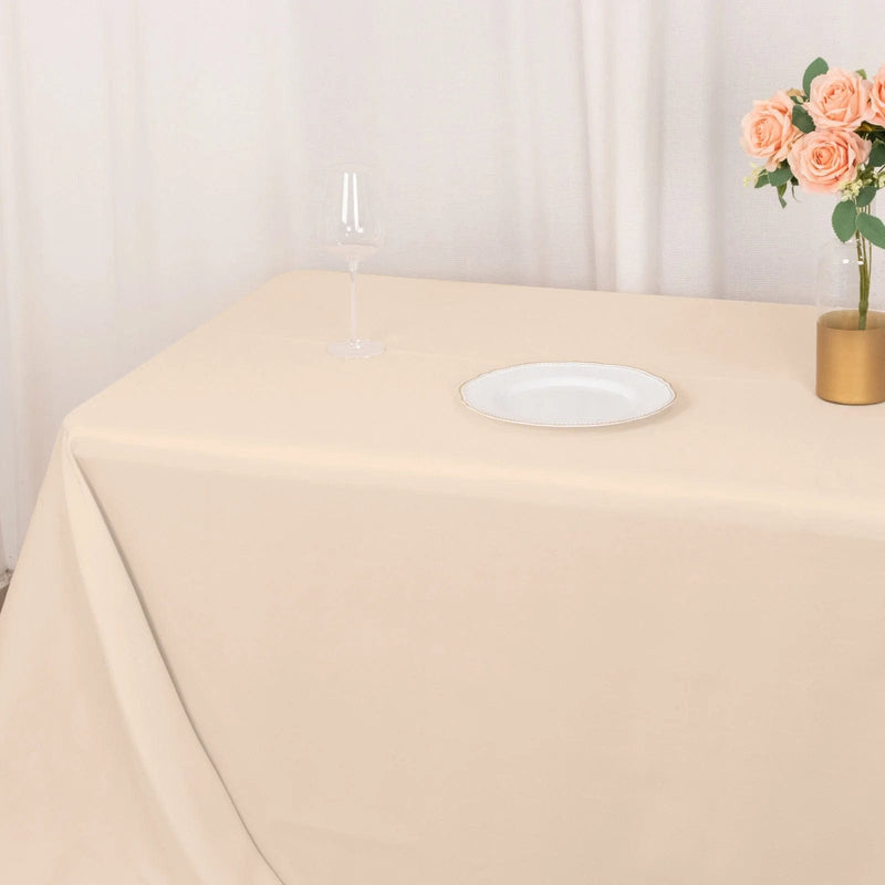 90" x 156" Premium Polyester Rectangular Tablecloth