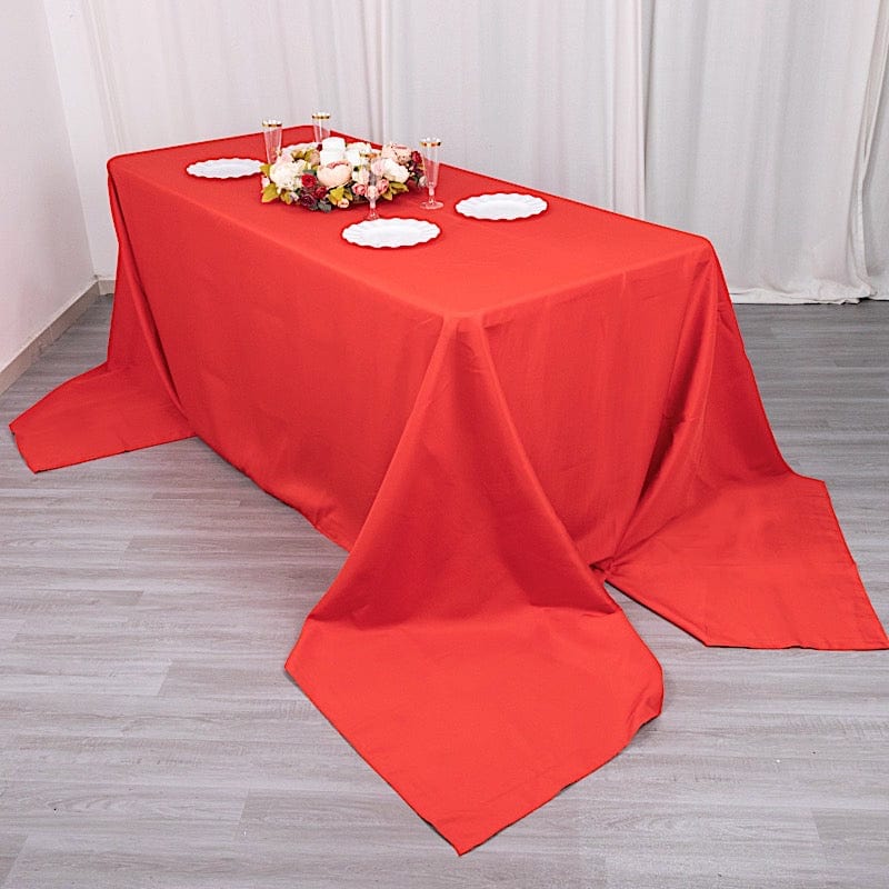 90" x 156" Premium Polyester Rectangular Tablecloth