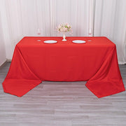 90" x 156" Premium Polyester Rectangular Tablecloth