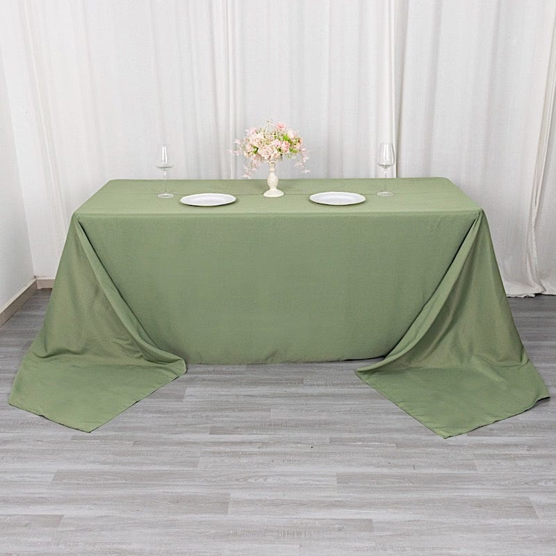 90" x 156" Premium Polyester Rectangular Tablecloth
