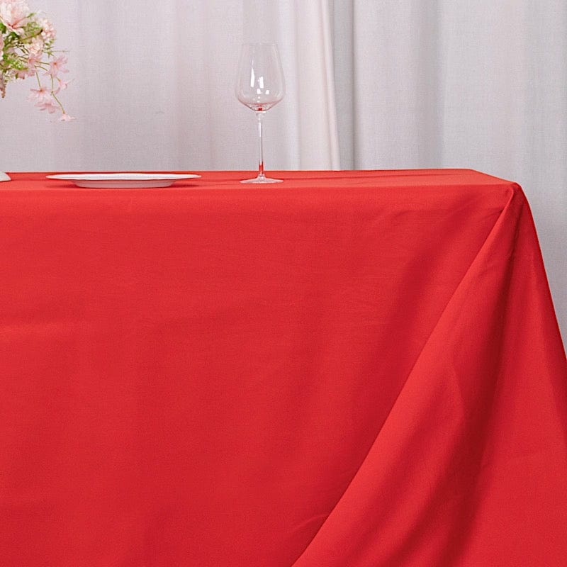 90" x 156" Premium Polyester Rectangular Tablecloth