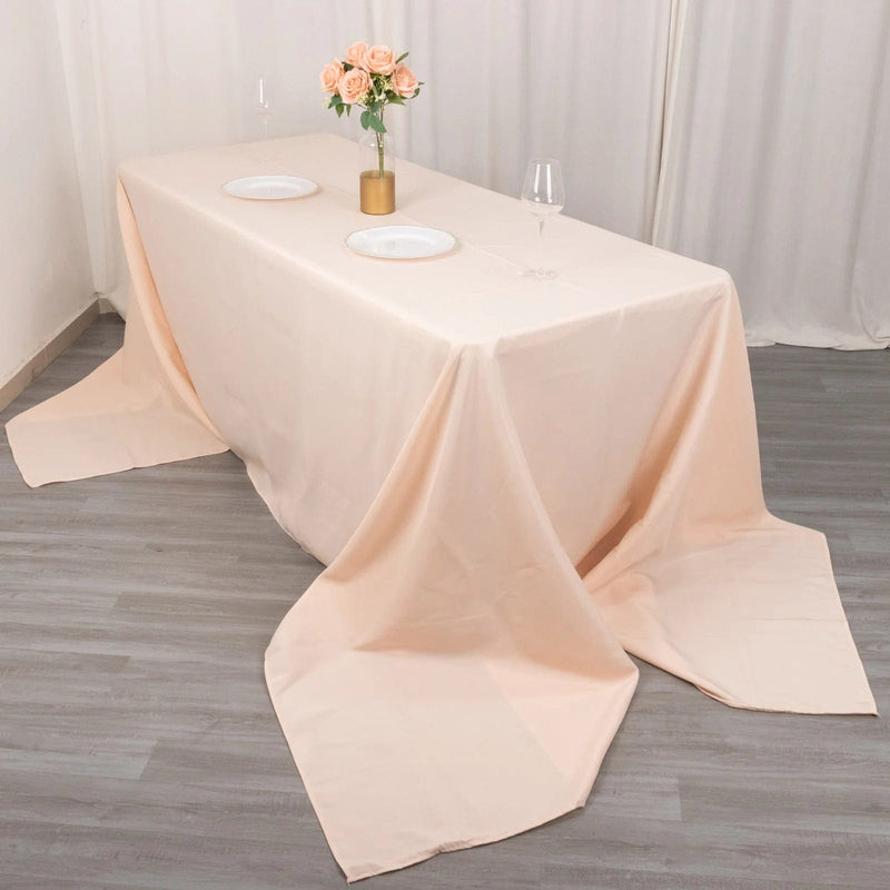90" x 156" Premium Polyester Rectangular Tablecloth