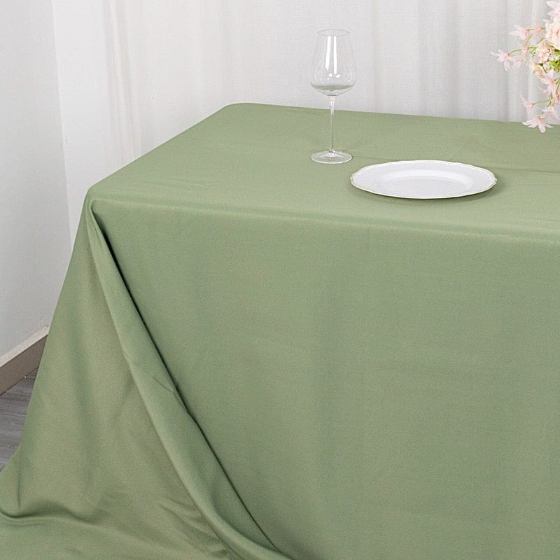 90" x 156" Premium Polyester Rectangular Tablecloth