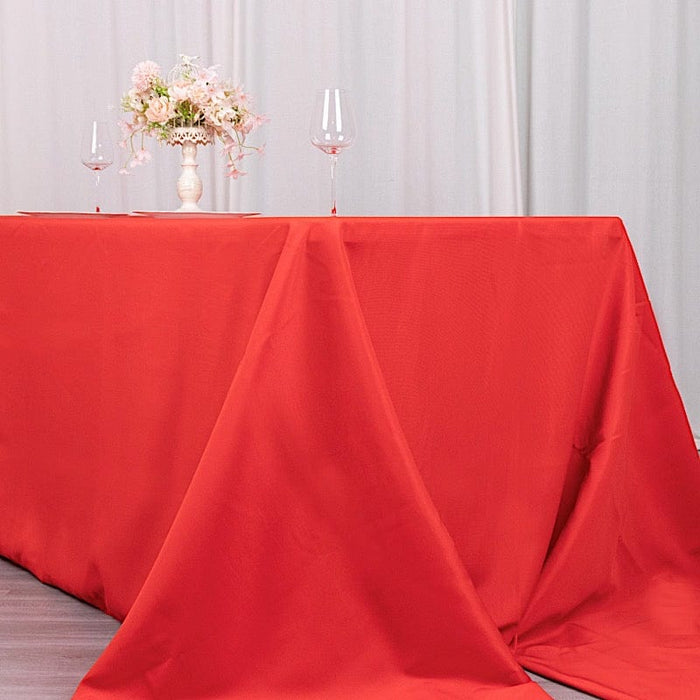90" x 156" Premium Polyester Rectangular Tablecloth