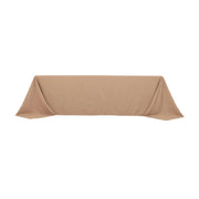 90" x 156" Premium Polyester Rectangular Tablecloth TAB_90156_NUDE_PRM