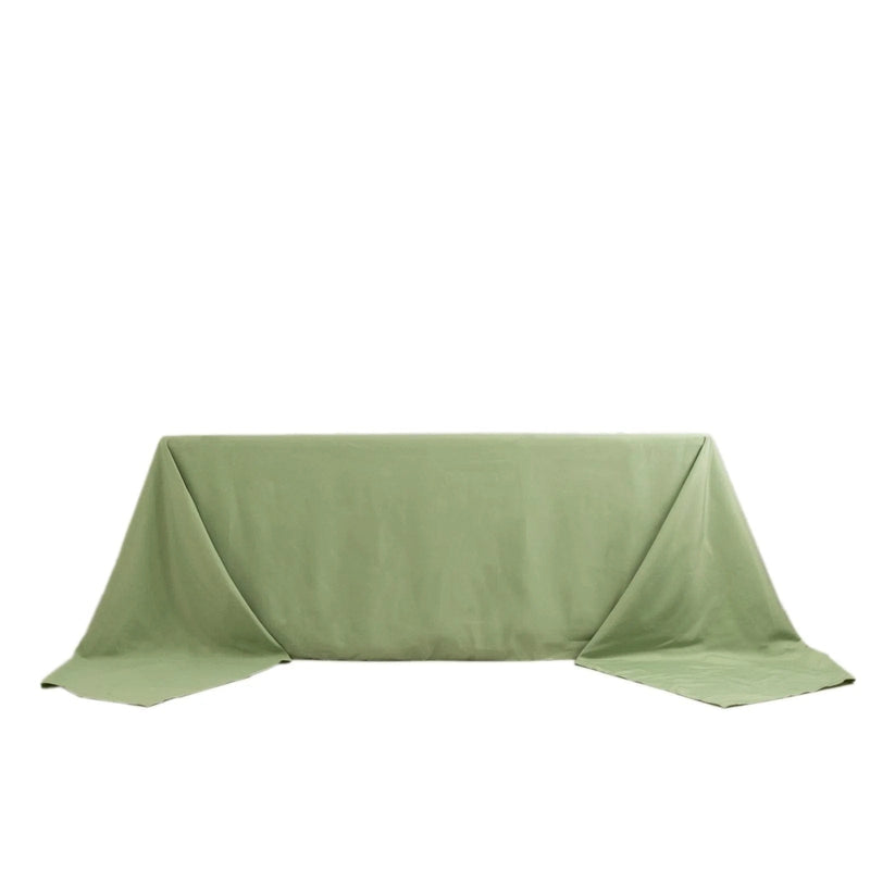 90" x 156" Premium Polyester Rectangular Tablecloth TAB_90156_SAGE_PRM