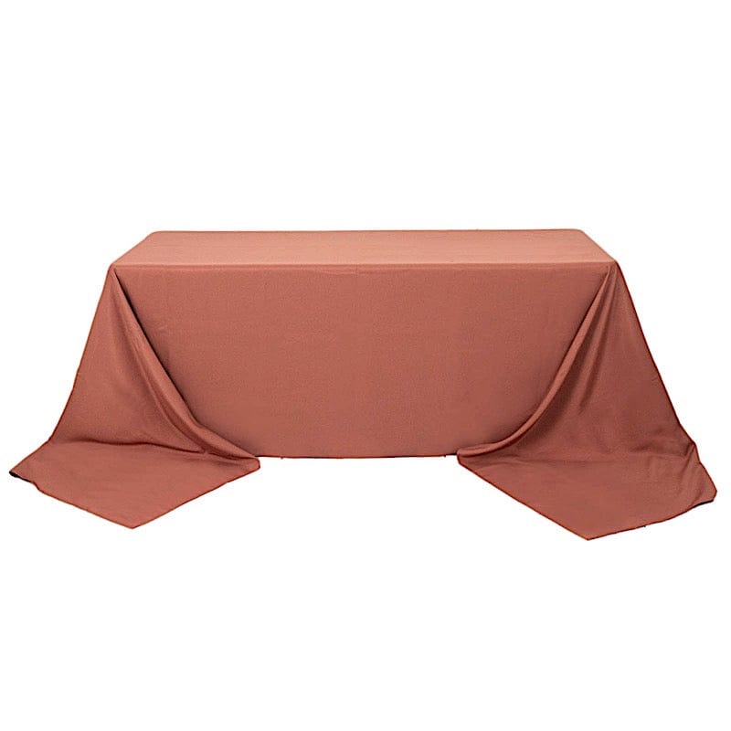 90" x 156" Premium Polyester Rectangular Tablecloth TAB_90156_TERC_PRM